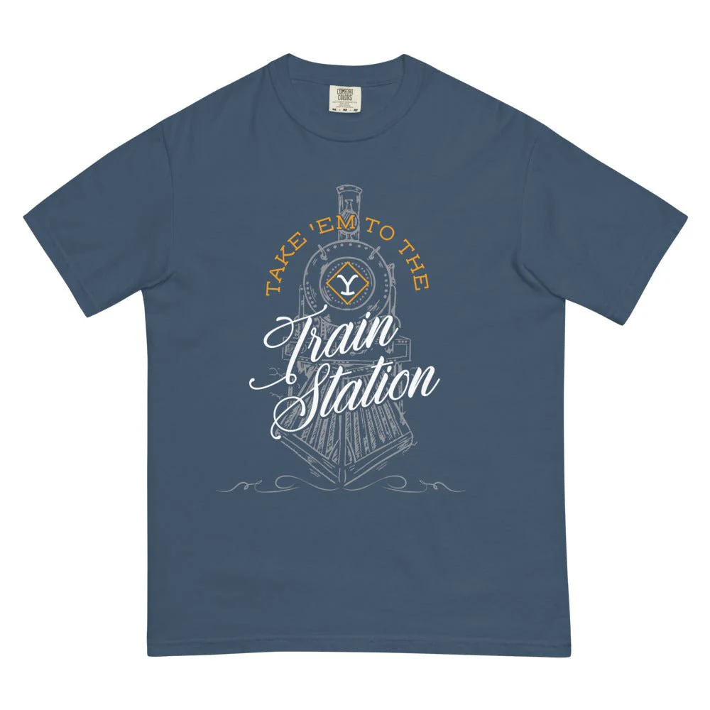 Yellowstone Take 'Em To The Train Station Unisex Comfort Colors T-Shirt