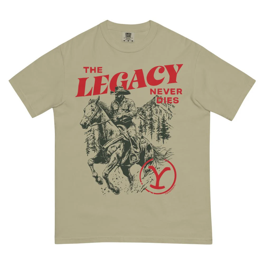 Yellowstone The Legacy Never Dies Unisex Comfort Colors T-Shirt - Image 6