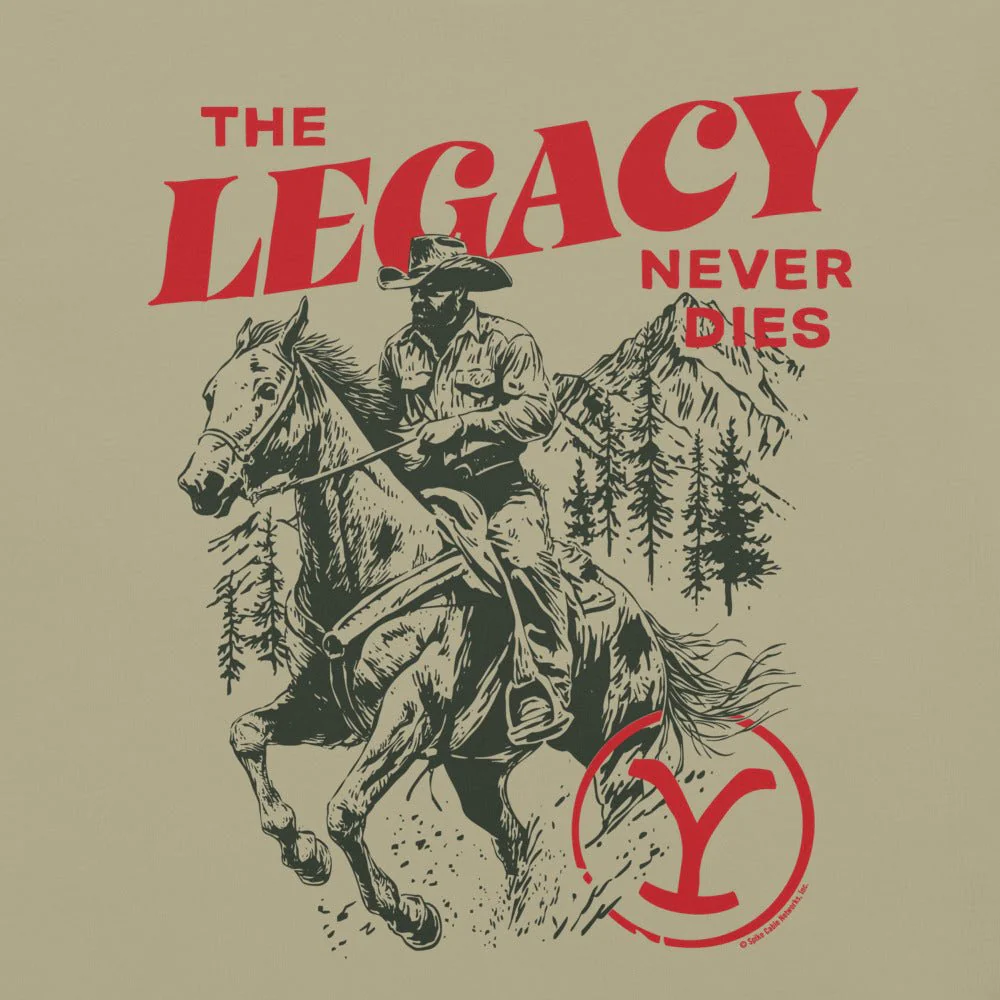 Yellowstone The Legacy Never Dies Unisex Comfort Colors T-Shirt - Image 7