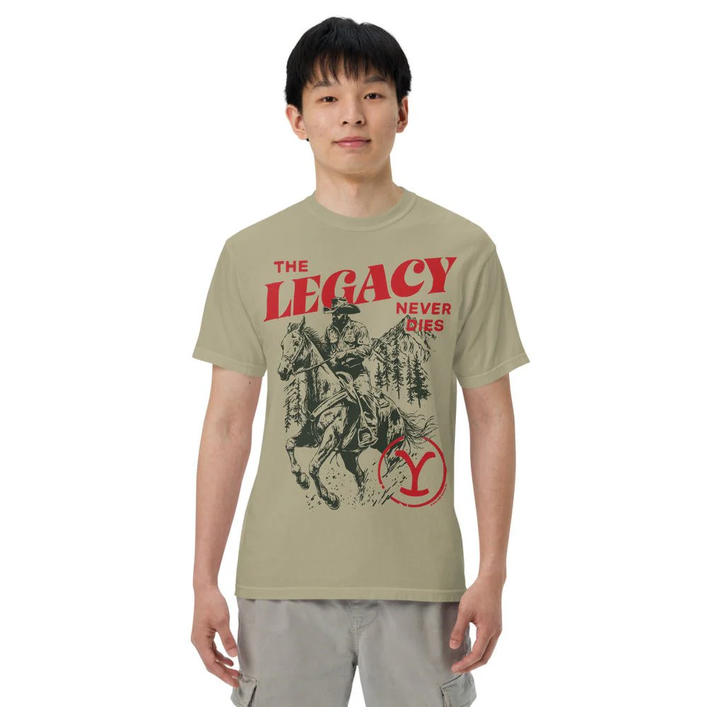 Yellowstone The Legacy Never Dies Unisex Comfort Colors T-Shirt - Image 8