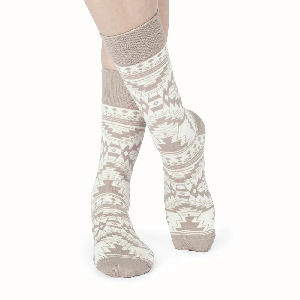 Yellowstone White Aztec Logo Socks - Image 5