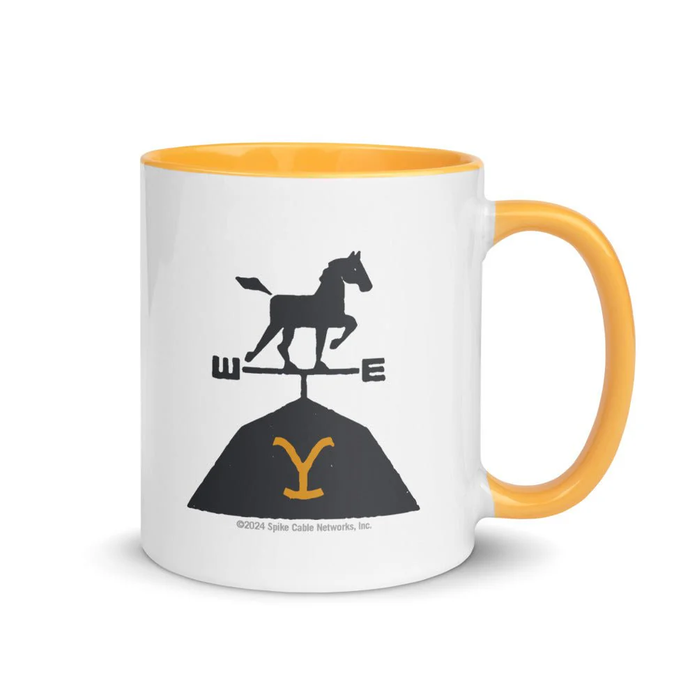 Yellowstone Wind Arrow Two Tone Mug - Image 2
