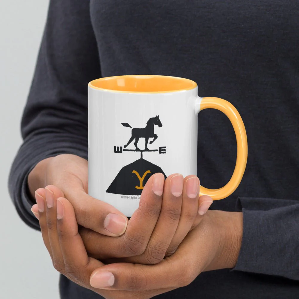 Yellowstone Wind Arrow Two Tone Mug - Image 4