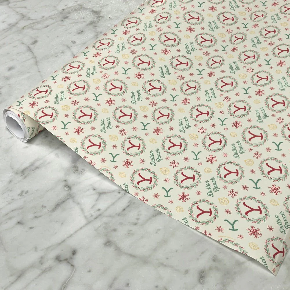 Yellowstone Wreath Satin Gift Wrap - Image 3