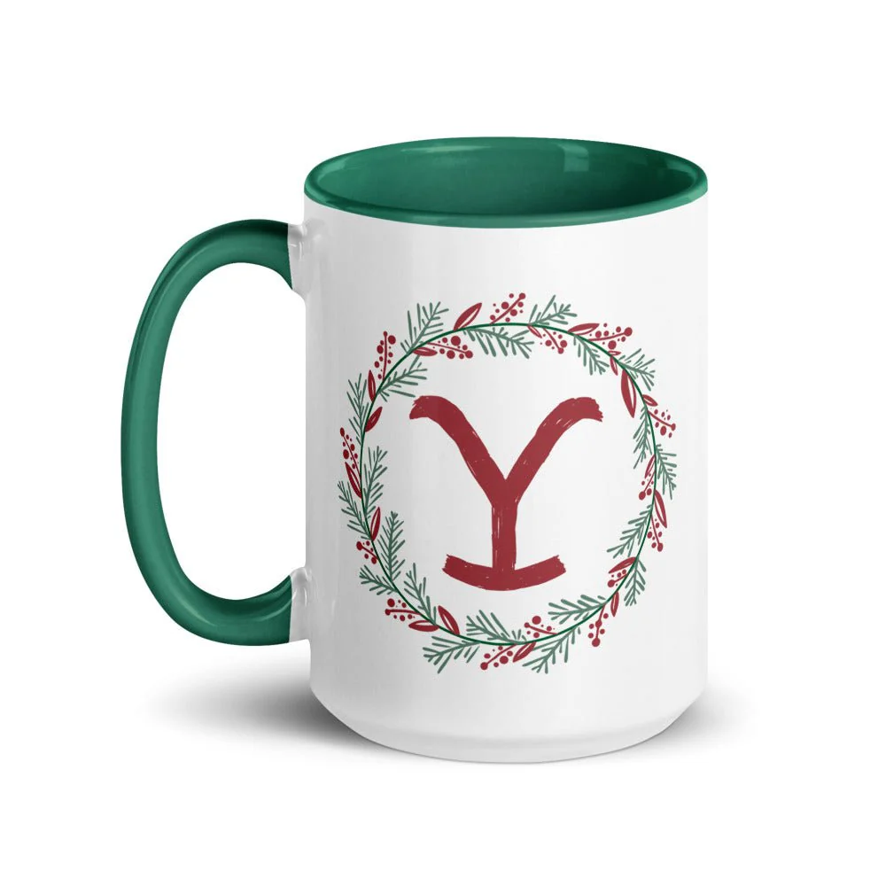 Yellowstone Wreath Two-Tone Mug - Image 4
