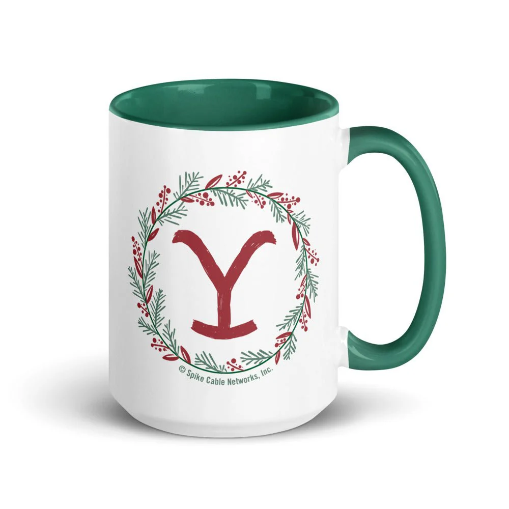 Yellowstone Wreath Two-Tone Mug - Image 5