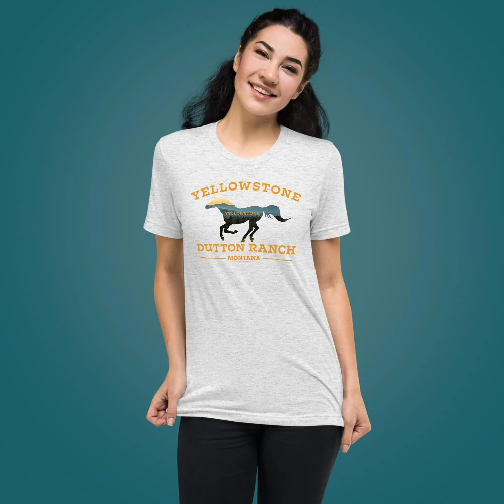 Yellowstone Horse Unisex Tri-Blend T-Shirt - Image 3