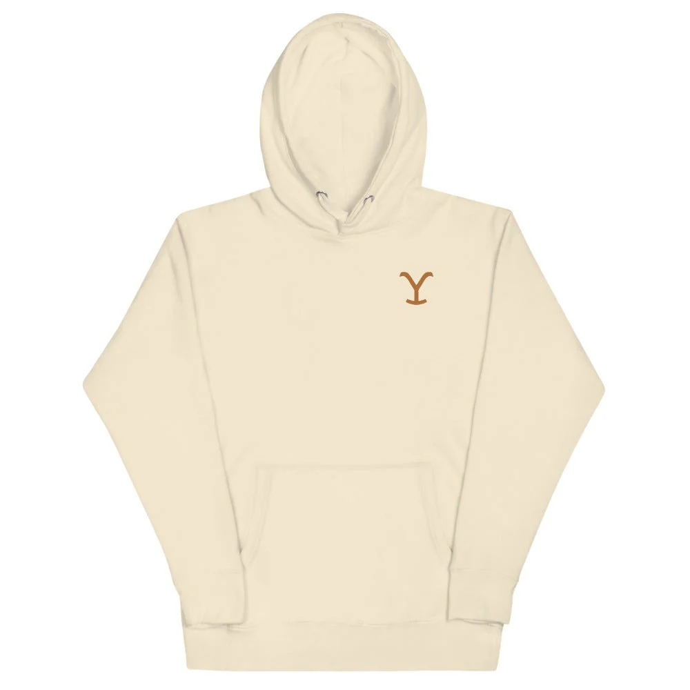 Yellowstone You Live With The Land Unisex Premium Hoodie - Image 2