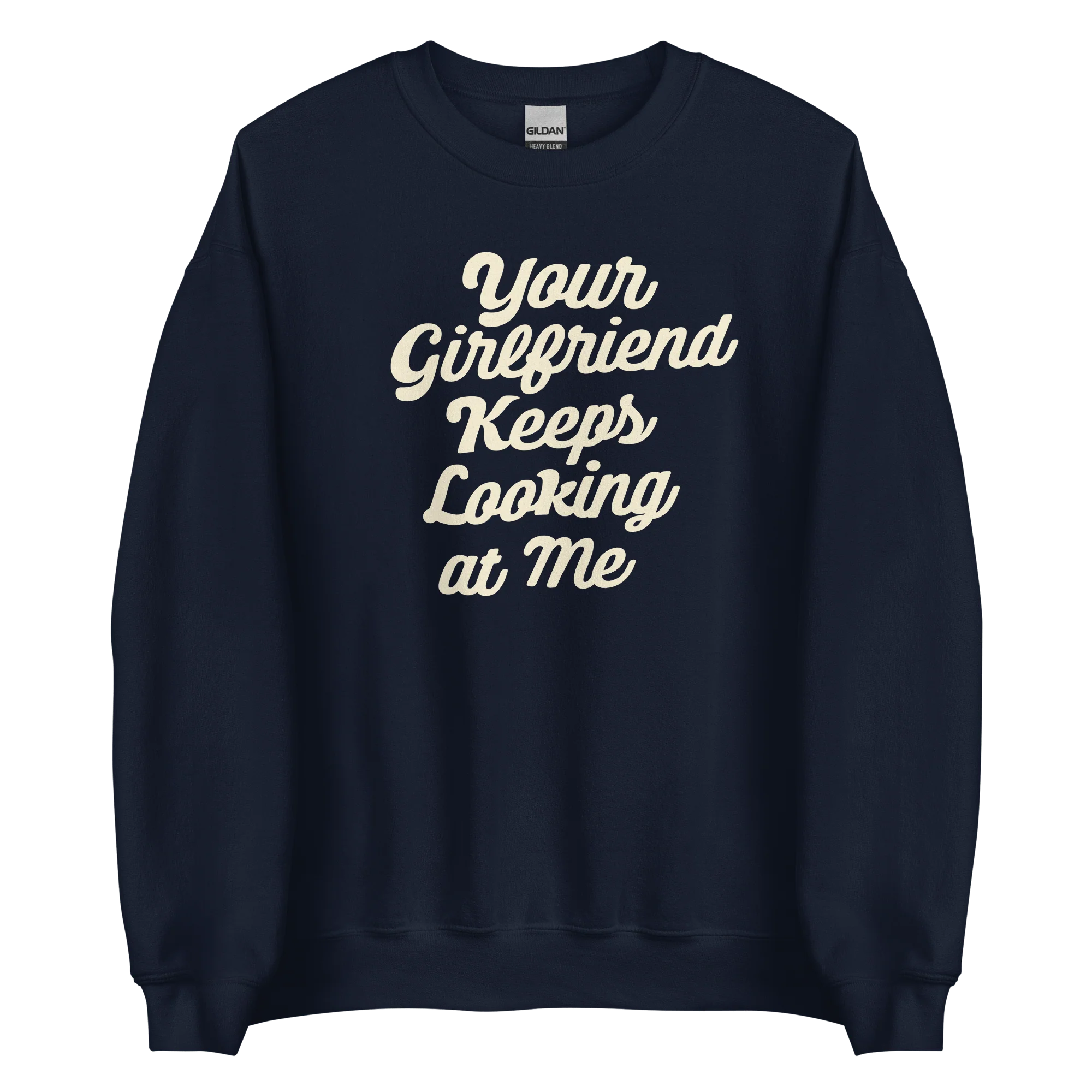 Yellowstone Your Girlfriend Keeps Looking At Me Fleece Crewneck Sweatshirt - Image 8